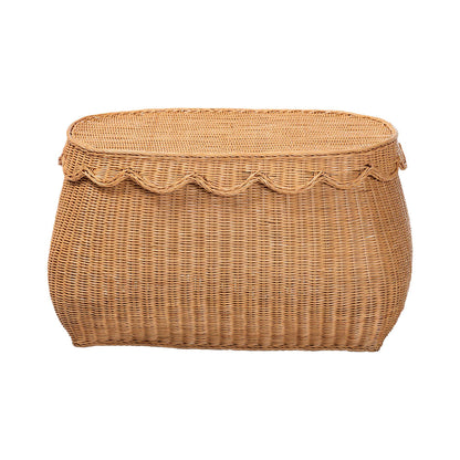 bali & pari - Ayleen Basket in Light Honey - Ayleen-Md-Light Honey Rattan-Basket view 3
