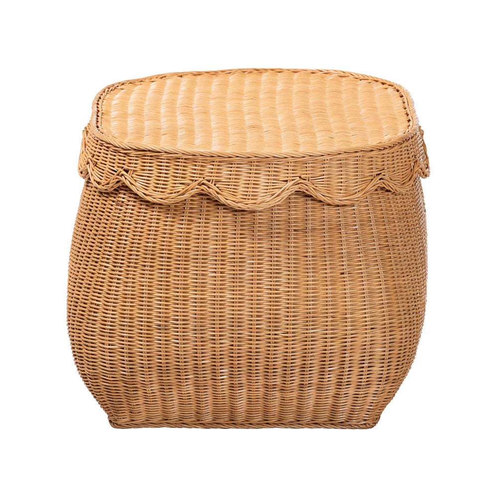 bali & pari - Ayleen Basket in Light Honey - Ayleen-Md-Light Honey Rattan-Basket view 4