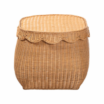 bali & pari - Ayleen Basket in Light Honey - Ayleen-Md-Light Honey Rattan-Basket view 4