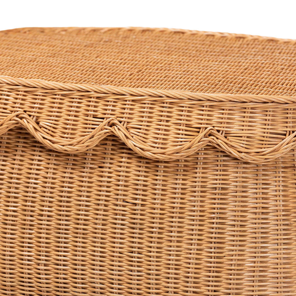 bali & pari - Ayleen Basket in Light Honey - Ayleen-Md-Light Honey Rattan-Basket view 5