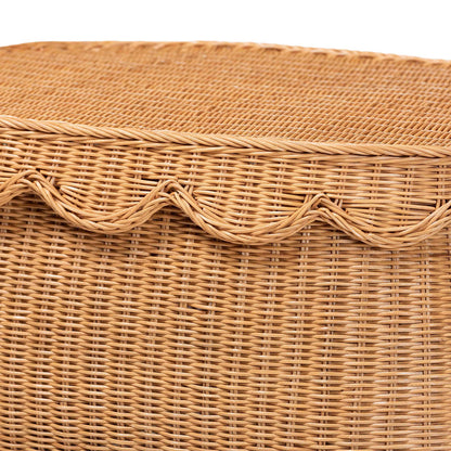 bali & pari - Ayleen Basket in Light Honey - Ayleen-Md-Light Honey Rattan-Basket view 5
