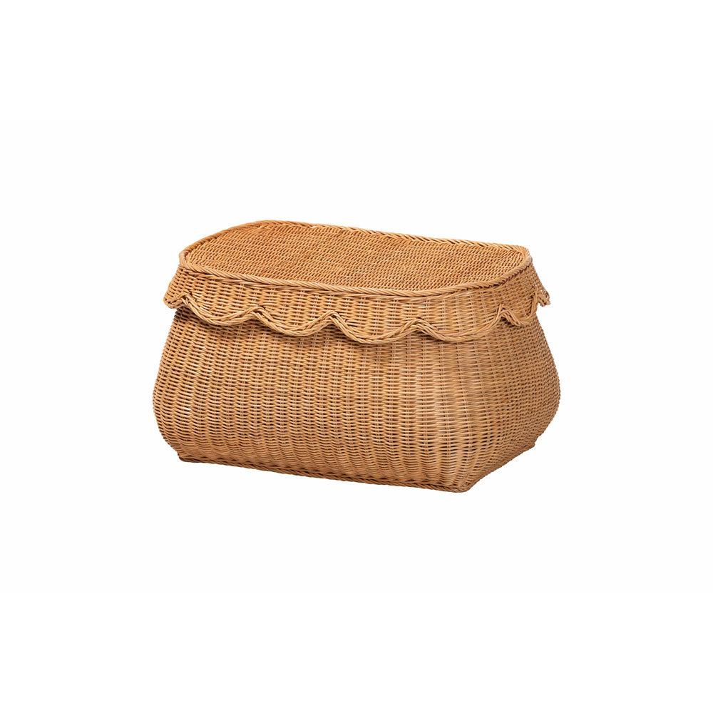 bali & pari - Ayleen Basket in Light Honey - Ayleen-Sm-Light Honey Rattan-Basket view 1