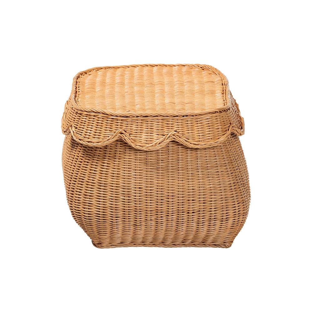 bali & pari - Ayleen Basket in Light Honey - Ayleen-Sm-Light Honey Rattan-Basket view 4