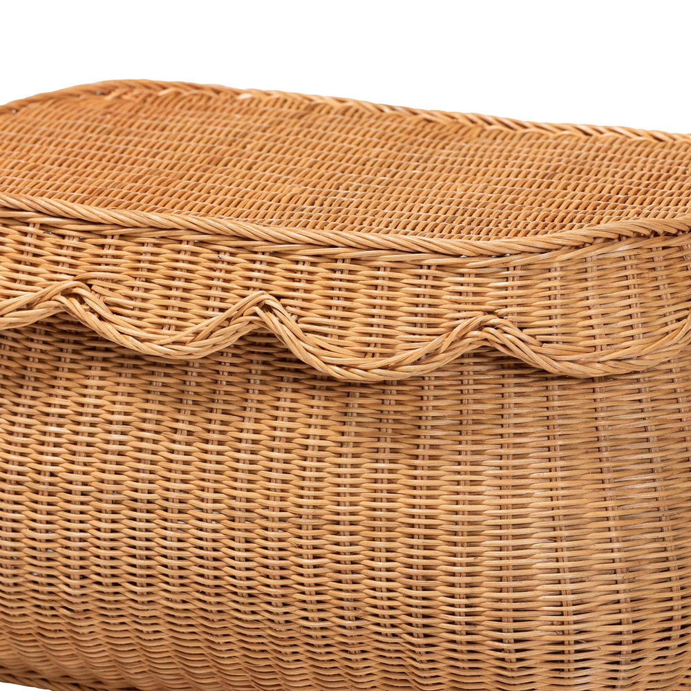 bali & pari - Ayleen Basket in Light Honey - Ayleen-Sm-Light Honey Rattan-Basket view 5