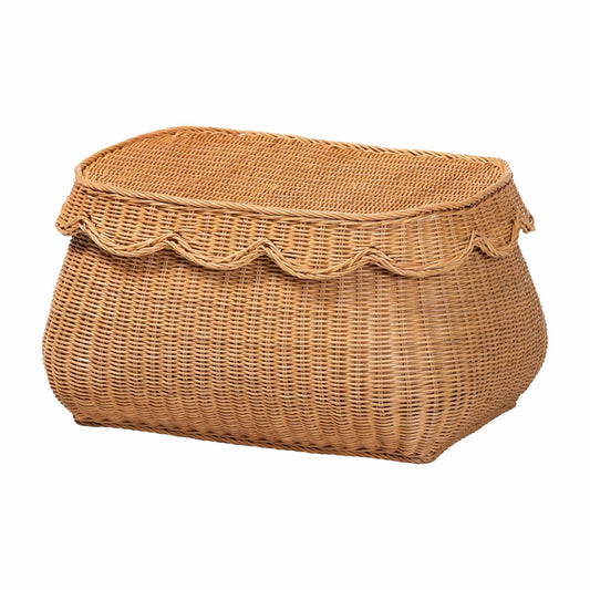 bali & pari - Ayleen Set of 3 Storage Baskets in Light Honey - Ayleen-3PC-Light Honey Rattan-Basket Set view 2