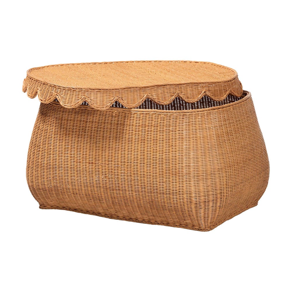 bali & pari - Ayleen Set of 3 Storage Baskets in Light Honey - Ayleen-3PC-Light Honey Rattan-Basket Set view 5