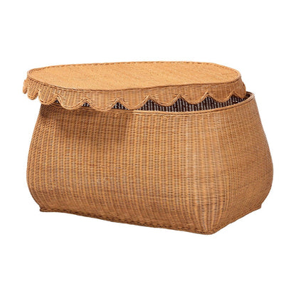 bali & pari - Ayleen Set of 3 Storage Baskets in Light Honey - Ayleen-3PC-Light Honey Rattan-Basket Set view 5