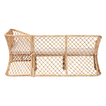 bali & pari - Aysi Set of 2 Corner Benches in Light Honey - Aysi-Light Honey Rattan-2PC Bench Set view 5