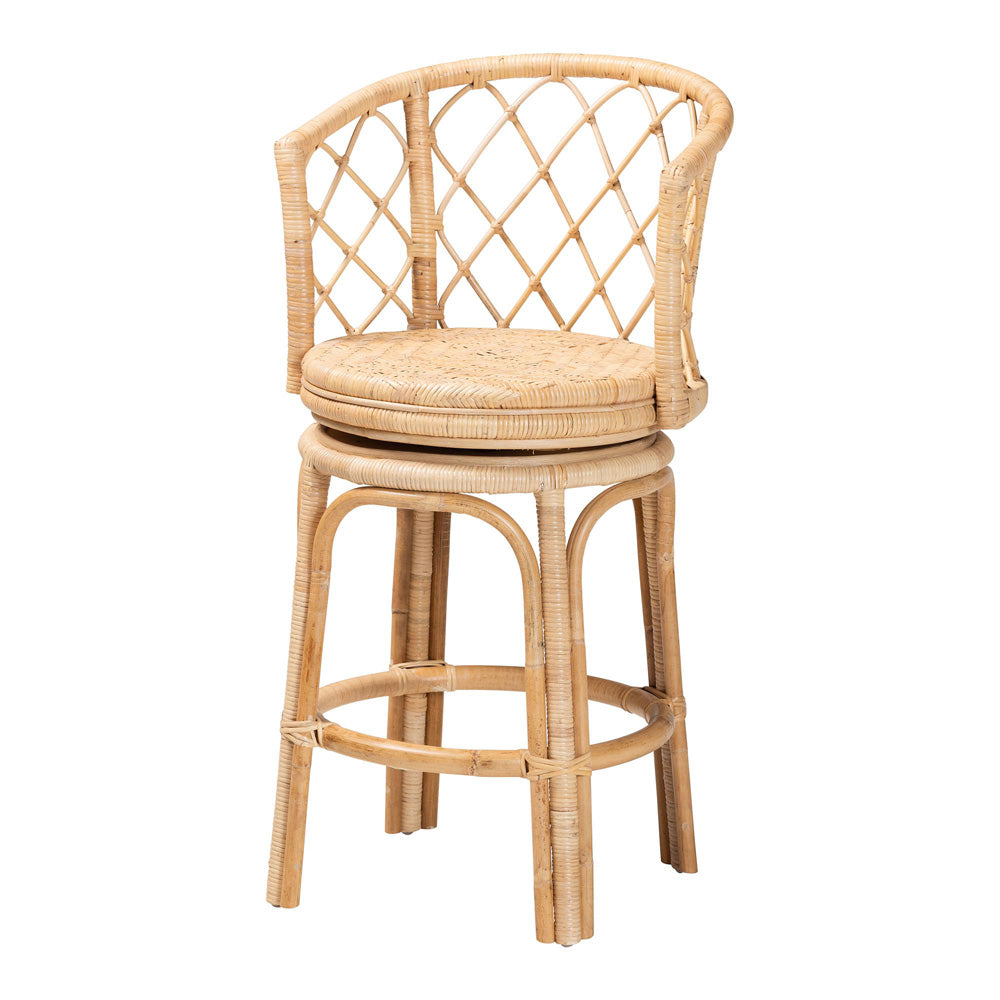 bali & pari - Ayu Counter Stool in Natural - AYU-Natural Rattan-CS view 1