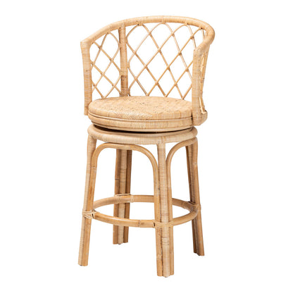 bali & pari - Ayu Counter Stool in Natural - AYU-Natural Rattan-CS view 1