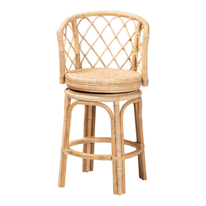 bali & pari - Ayu Counter Stool in Natural - AYU-Natural Rattan-CS view 2