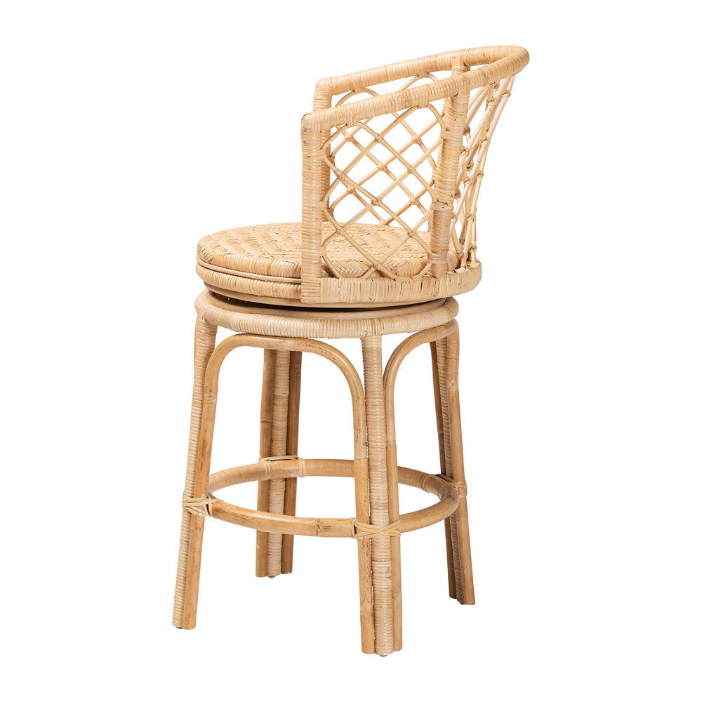 bali & pari - Ayu Counter Stool in Natural - AYU-Natural Rattan-CS view 3