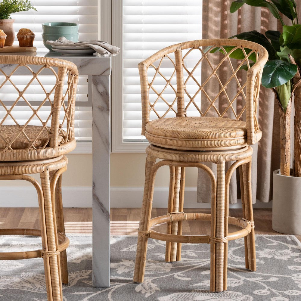 bali & pari - Ayu Counter Stool in Natural - AYU-Natural Rattan-CS view 8
