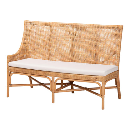 bali & pari - Baako Set of 2 Corner Benches in Light Honey - Baako-Light Honey Rattan-2PC Bench Set view 2
