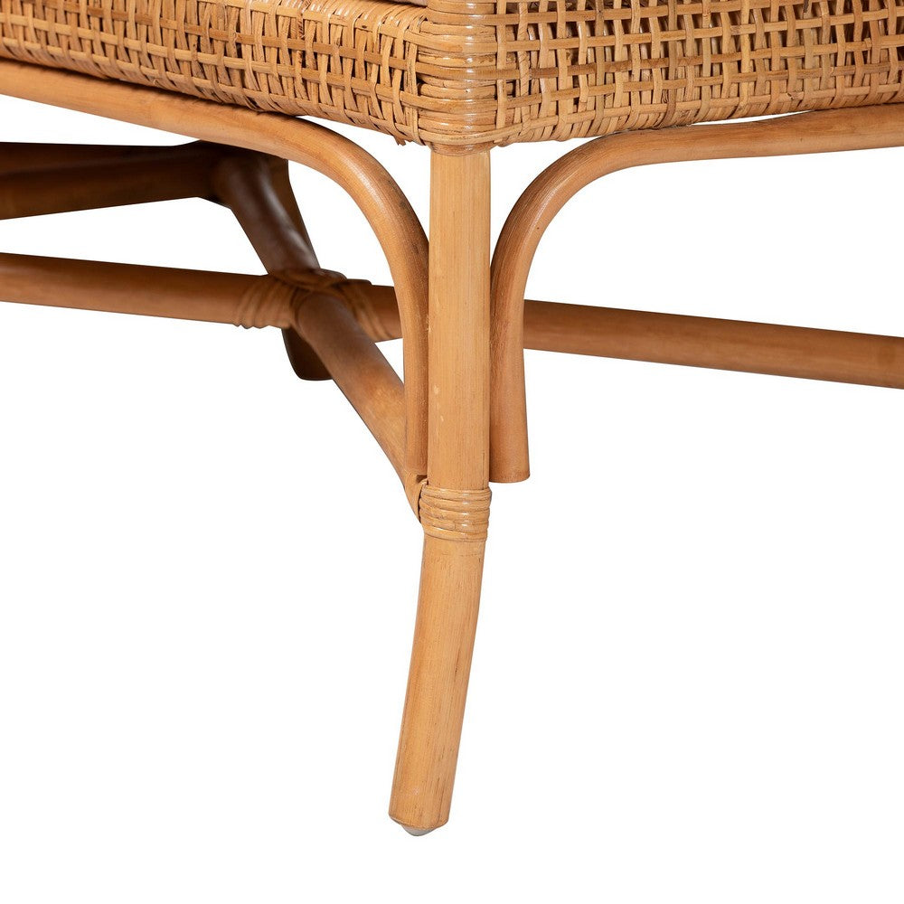 bali & pari - Baako Set of 2 Corner Benches in Light Honey - Baako-Light Honey Rattan-2PC Bench Set view 7
