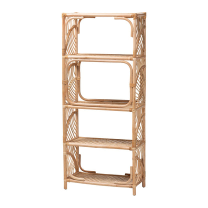bali & pari - Baara Shelving Unit in Natural - WS147-Natural Rattan-Tall Shelf view 1