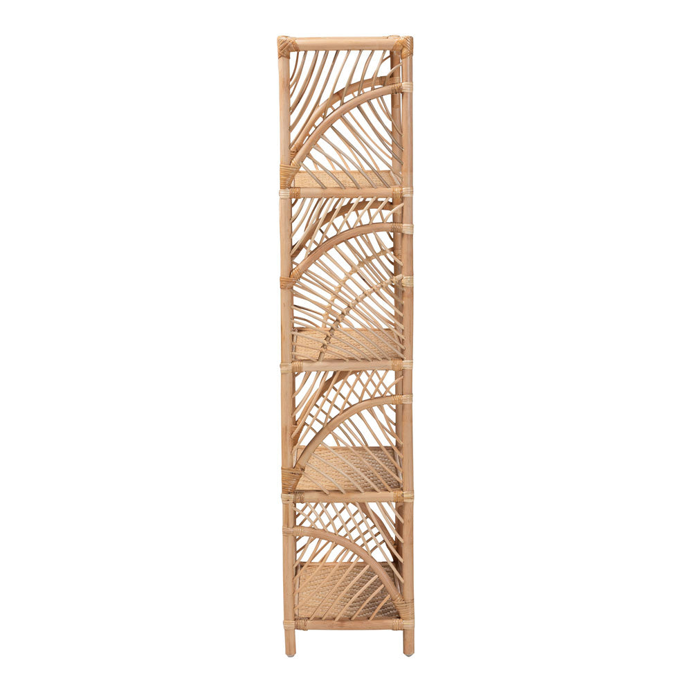 bali & pari - Baara Shelving Unit in Natural - WS147-Natural Rattan-Tall Shelf view 3