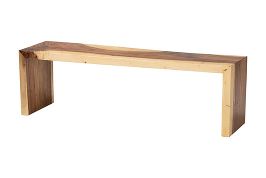 bali & pari - Bai Bench - Bai-Natural/Wooden-Bench view 1