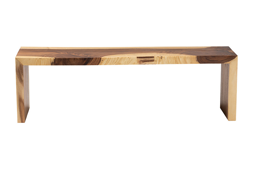 bali & pari - Bai Bench - Bai-Natural/Wooden-Bench view 4