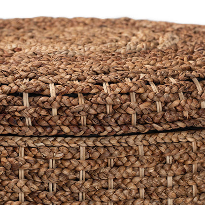 bali & pari - Bailey Storage Ottoman in Natural Brown/Espresso Brown - Bailey-Natural Brown/Black-Ottoman view 4
