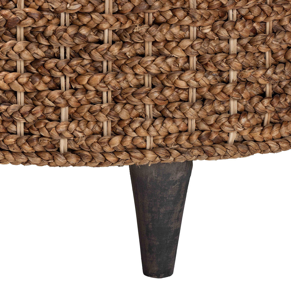bali & pari - Bailey Storage Ottoman in Natural Brown/Espresso Brown - Bailey-Natural Brown/Black-Ottoman view 5
