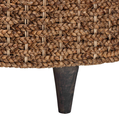 bali & pari - Bailey Storage Ottoman in Natural Brown/Espresso Brown - Bailey-Natural Brown/Black-Ottoman view 5