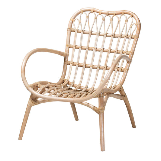 bali & pari - Bajo Chair in Natural Brown - Bajo-Rattan-CC view 1