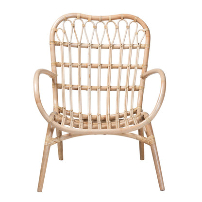bali & pari - Bajo Chair in Natural Brown - Bajo-Rattan-CC view 2