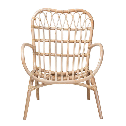 bali & pari - Bajo Chair in Natural Brown - Bajo-Rattan-CC view 2