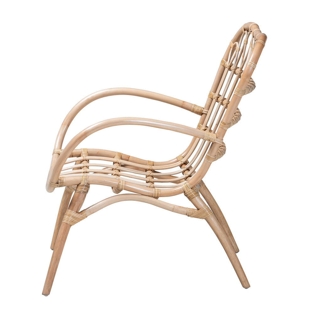 bali & pari - Bajo Chair in Natural Brown - Bajo-Rattan-CC view 3