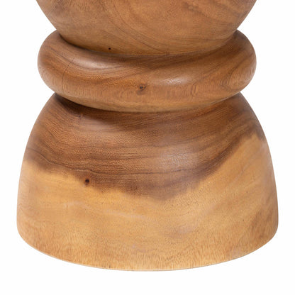 bali & pari  - Bancroft End Table in Natural Brown - Suar S/T 002-Natural-Side Table view 3