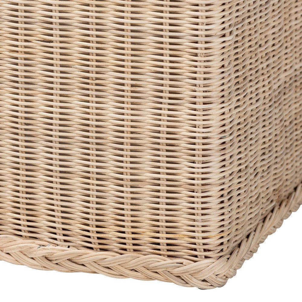 bali & pari - Barid Storage Bench in Natural - WS131-Natural Rattan-Cushioned Storage Bench view 6