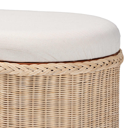 bali & pari - Barid Storage Bench in Natural - WS134-Natural Rattan-Cushioned Storage Bench view 5