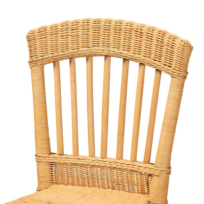 bali & pari  - Barito Counter Stool in Natural Brown/Light Honey - Barito-Rattan-CC view 5