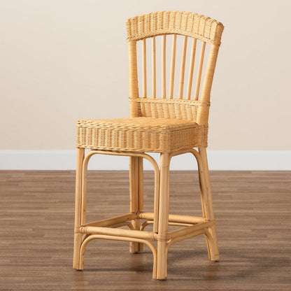 bali & pari  - Barito Counter Stool in Natural Brown/Light Honey - Barito-Rattan-CC view 9
