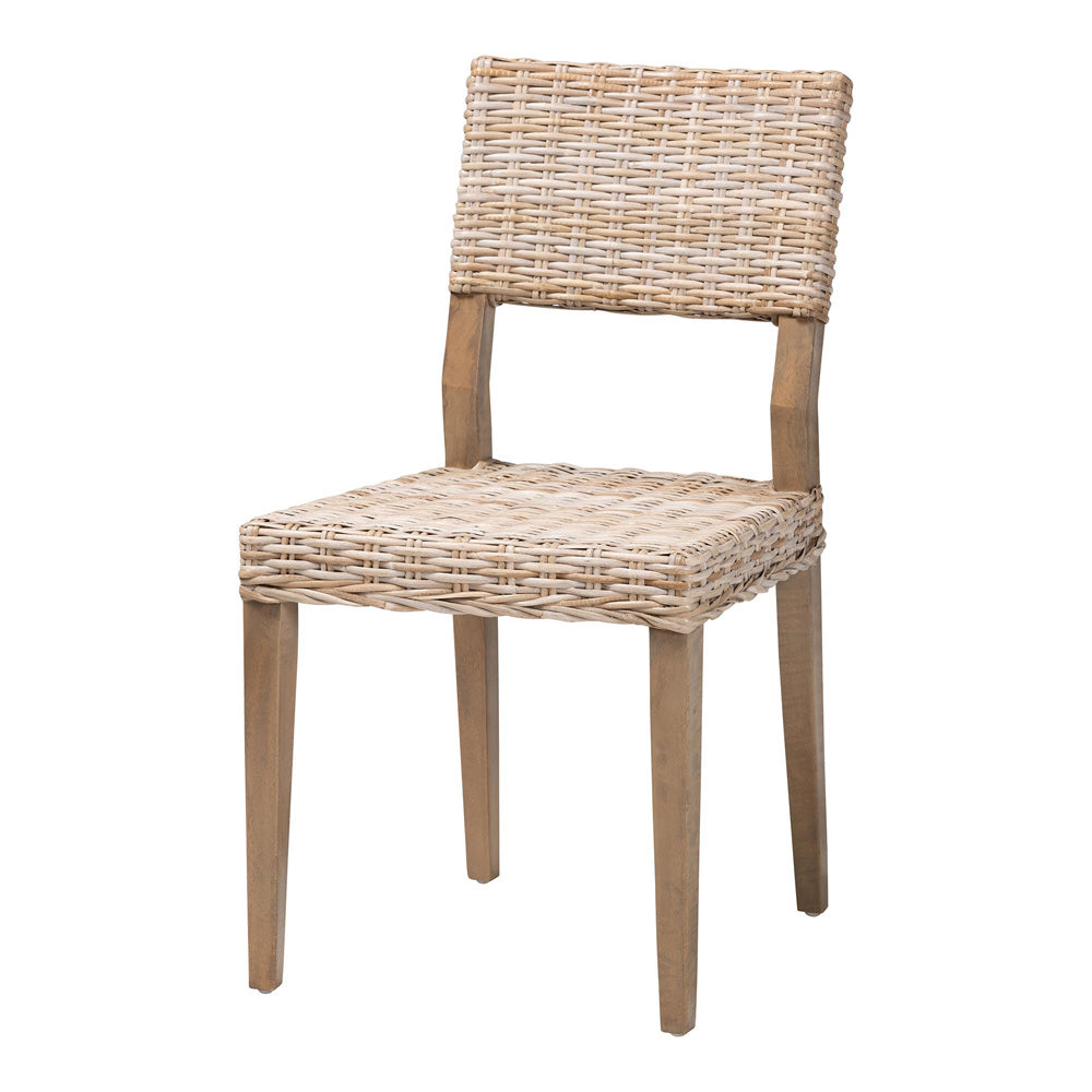 bali & pari - Barossa Dining Chair in Kubu Grey/Rustic Taupe - MD-36065/Lutop-Grey Natural-DC view 1