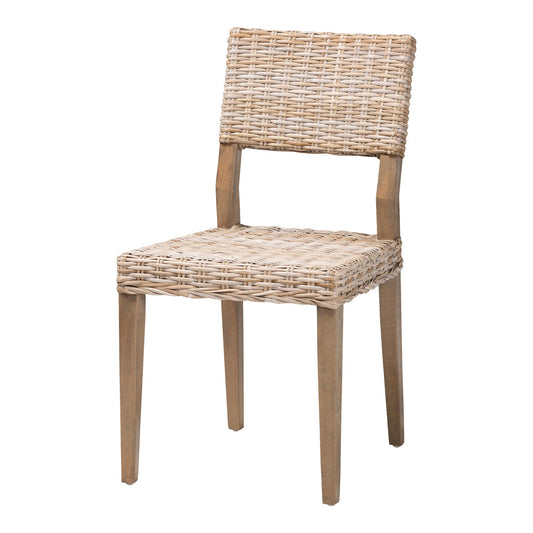 bali & pari - Barossa Dining Chair in Kubu Grey/Rustic Taupe - MD-36065/Lutop-Grey Natural-DC view 1