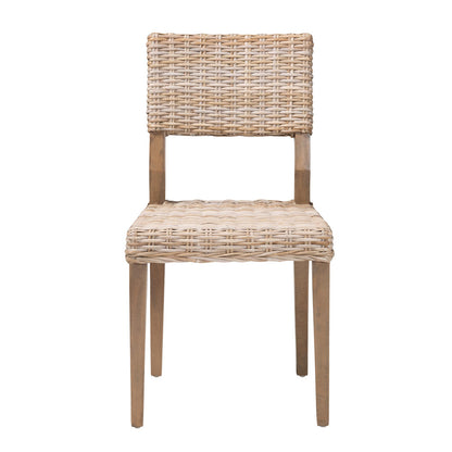 bali & pari - Barossa Dining Chair in Kubu Grey/Rustic Taupe - MD-36065/Lutop-Grey Natural-DC view 2