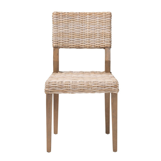 bali & pari - Barossa Dining Chair in Kubu Grey/Rustic Taupe - MD-36065/Lutop-Grey Natural-DC view 2