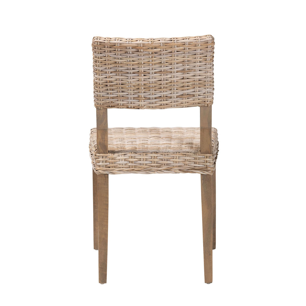 bali & pari - Barossa Dining Chair in Kubu Grey/Rustic Taupe - MD-36065/Lutop-Grey Natural-DC view 4