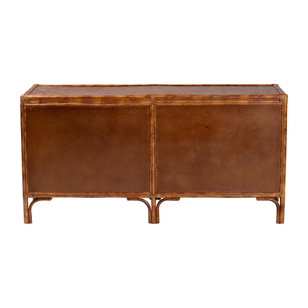 bali & pari - Basile Dresser in Marbled Tortoise Brown - WS226-Rattan/Tortoise-6DW-Dresser view 5