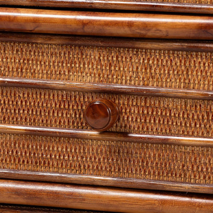 bali & pari - Basile Dresser in Marbled Tortoise Brown - WS226-Rattan/Tortoise-6DW-Dresser view 6