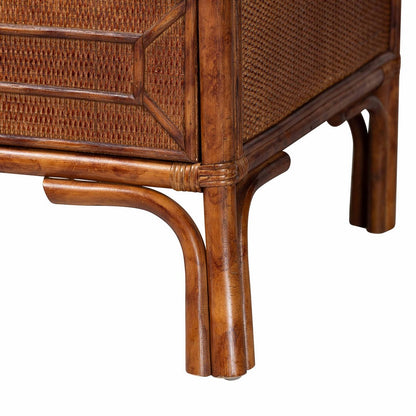bali & pari - Basile Dresser in Marbled Tortoise Brown - WS226-Rattan/Tortoise-6DW-Dresser view 7