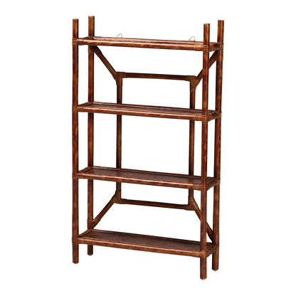 bali & pari - BasileStorage Cabinet in Marbled Tortoise Brown - WS198-Tortoise Rattan-Shelf view 1
