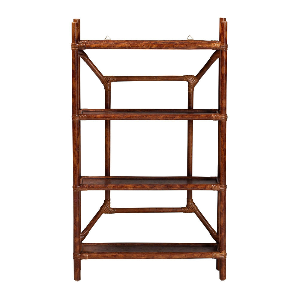 bali & pari - BasileStorage Cabinet in Marbled Tortoise Brown - WS198-Tortoise Rattan-Shelf view 2