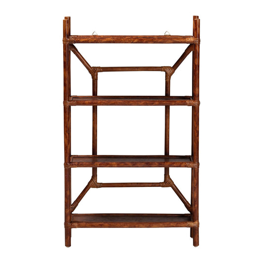 bali & pari - BasileStorage Cabinet in Marbled Tortoise Brown - WS198-Tortoise Rattan-Shelf view 2