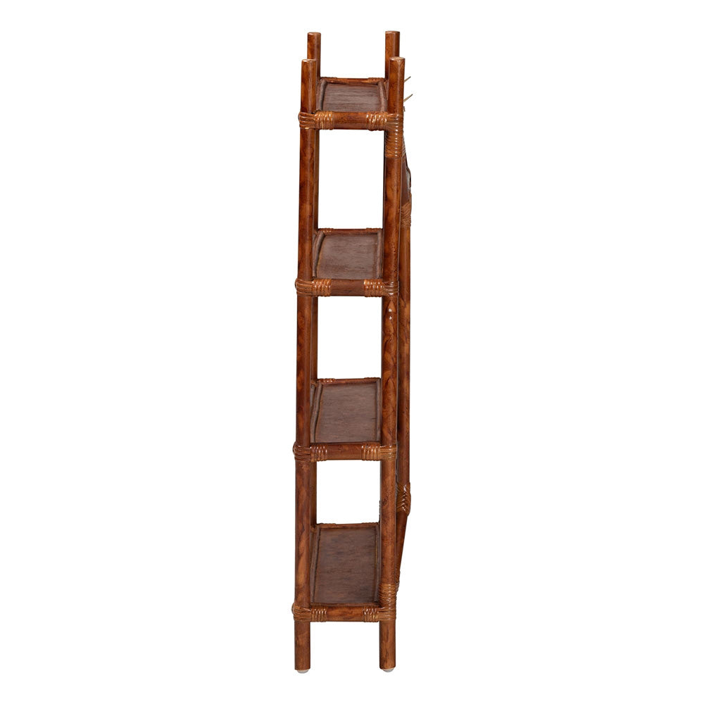 bali & pari - BasileStorage Cabinet in Marbled Tortoise Brown - WS198-Tortoise Rattan-Shelf view 3