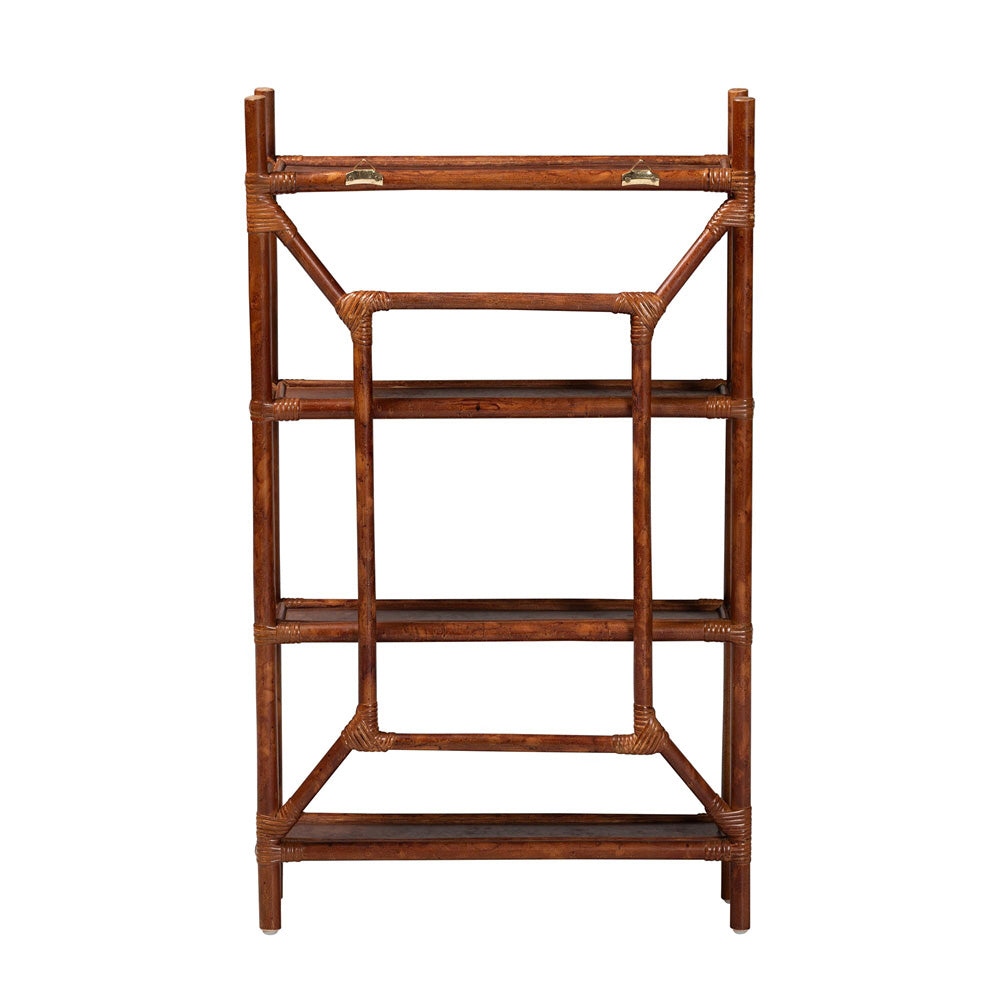 bali & pari - BasileStorage Cabinet in Marbled Tortoise Brown - WS198-Tortoise Rattan-Shelf view 4