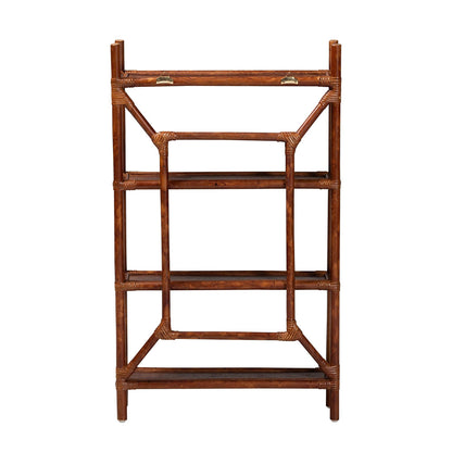 bali & pari - BasileStorage Cabinet in Marbled Tortoise Brown - WS198-Tortoise Rattan-Shelf view 4