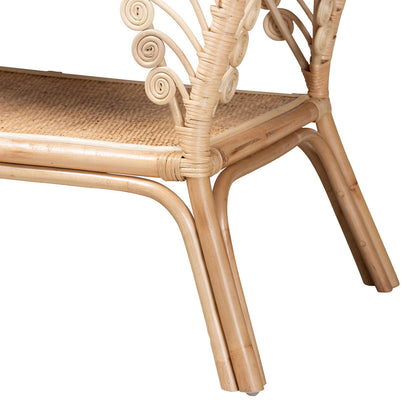 bali & pari - Bastet Console Table in Natural Brown - RBS033-Rattan-Console view 5